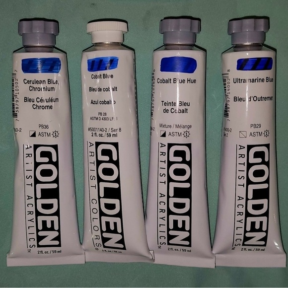 Lot of 15 🎨 GOLDEN ACRYLIC Heavy Body PAINT TUBES 2 oz No Duplicate Colors - Picture 4 of 5